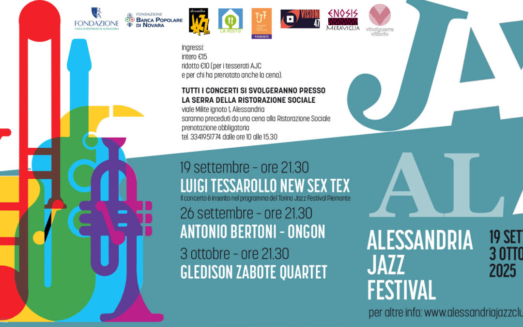 Cari soci e amici dell’Alessandria Jazz Club,
